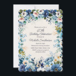 Convites Azul White Floral 60º Aniversário Escalonado<br><div class="desc">Marinho elegante e azul empoeirado com branco festa de aniversário floral 60º convite escalopado para mulheres. Este convite foi feito para 60 anos, mas pode ser personalizado para qualquer pessoa de qualquer idade. Entre em contato comigo para obter assistência com suas personalizações ou para solicitar outros produtos Zazzle correspondentes ou...</div>
