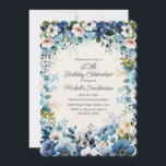 Convites Azul White Floral 60º Aniversário Escalonado<br><div class="desc">Marinho elegante e azul empoeirado com branco festa de aniversário floral 60º convite escalopado para mulheres. Este convite foi feito para 60 anos, mas pode ser personalizado para qualquer pessoa de qualquer idade. Entre em contato comigo para obter assistência com suas personalizações ou para solicitar outros produtos Zazzle correspondentes ou...</div>