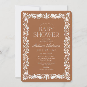 Convites Azulejo Clay Talavera Chá de fraldas Fiesta Espanh