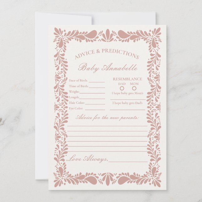 Convites Azulejo Rosa Talavera - Aconselhamento Espanhol pa (Frente)