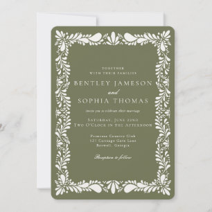 Convites Azulejo Verde Talavera Casamento Fiesta em Espanha