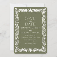 Azulejo Verde Talavera Espanhol Fiesta Salvar Data