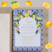 Azulejos Azuis de Citrus Italianos Chá de panela d
