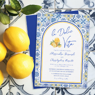 Convites Azulejos Italianos La Dolce Vita Casamento