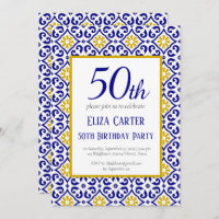 Azulejos Portugueses Azul 50º aniversário do Medit