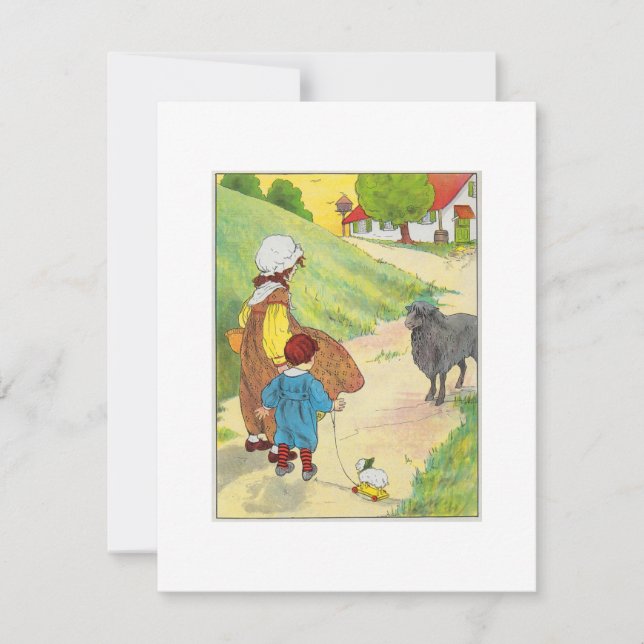 Convites Baa, baa, ovelhas negras, tem alguma lã? (Frente)