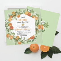 Bab de Aquarela Elegante Citrus Orange