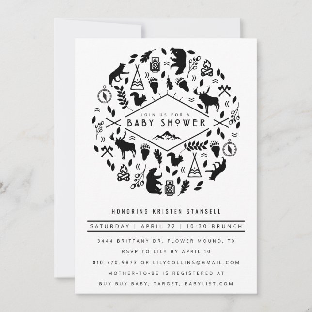 CONVITES BABY ADVENTURE (Frente)