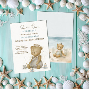 Convites Baby Bear Sailor Birthday