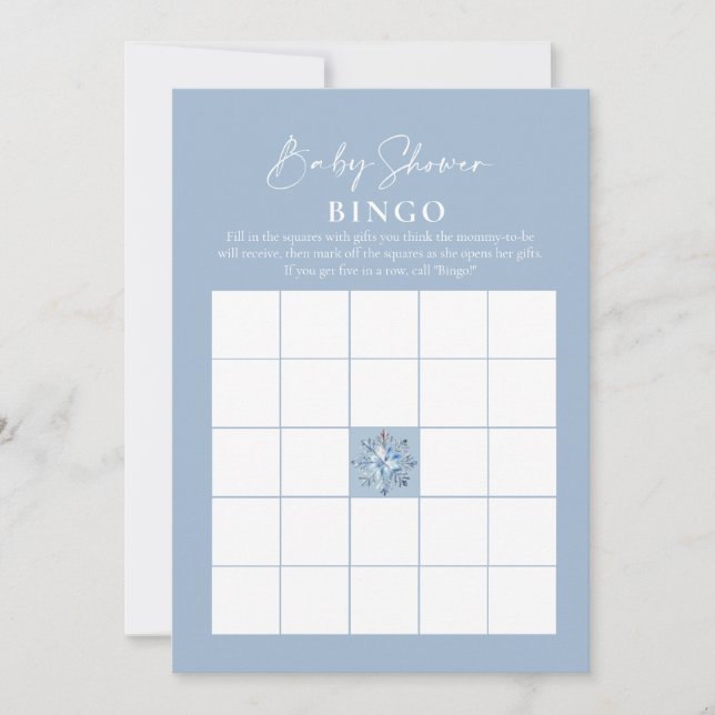 Convites Baby Bingo Dusty Jogos de Chá de fraldas Azul de i (Frente)
