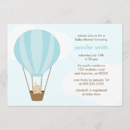 Convites Baby Boy no Balão Azul