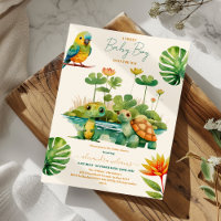 Baby Boy Tropical Selgle Safari Animal Chá