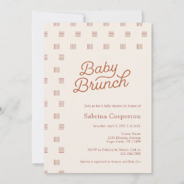Convites Baby Brunch | Boho Minimalista