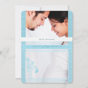 Convites Baby Bump Photo Baby Boy Shower