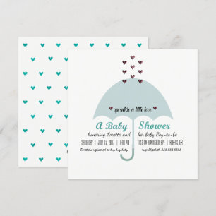 Convites BABY & CO Blue E Pink Chá de fraldas Sprinkkle Pa