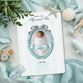 Convites Baby & Co Sip and See Invitation