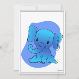 Convites Baby Elefant Karte