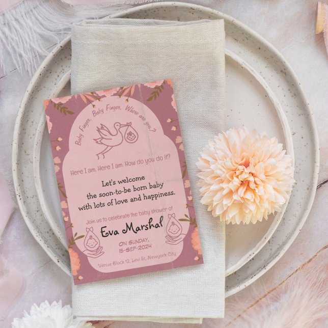 Convites Baby Finger Finger (Criador carregado)