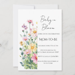 Convites Baby in Bloom - Baby Shower Invitation