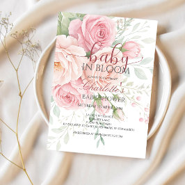 Convites Baby in bloom | baby shower invitation template