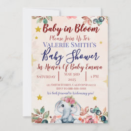 Convites Baby In Bloom Baby Shower Invitations!