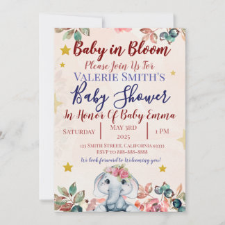 Convites Baby In Bloom Baby Shower Invitations!