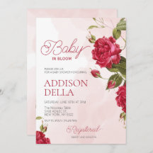 Baby In Bloom Chá de fraldas Flor De Verão