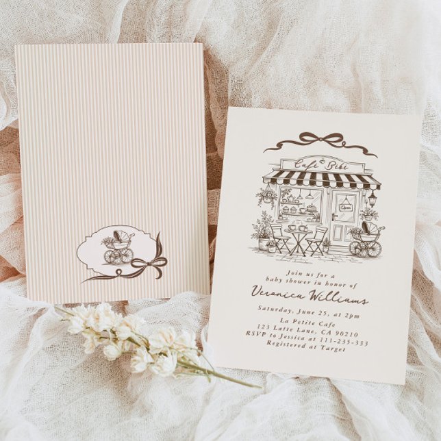 Convites Baby in brewing Bebe Cafe Coffee Baby Shower (Criador carregado)