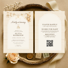 Convites Baby is Brewing All in One Coffee Baby Shower