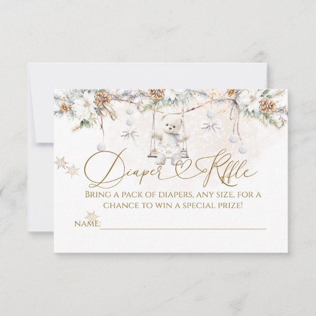 Convites Baby Its Cold Outside Clothest Line Baby Shower (Frente)