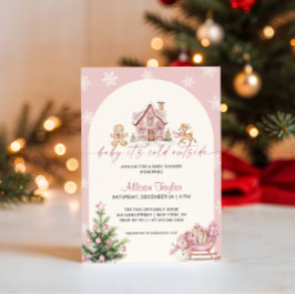 Convites Baby It's Cold Outside Pink Girl Baby Shower