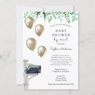 Convites Baby Long Distance Chá por Email