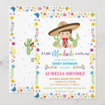 Baby Muchacho Fiesta Chá de Baby Boy Mexicano