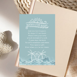 Convites Baby On Conselho Book Request Blue Chá de fraldas