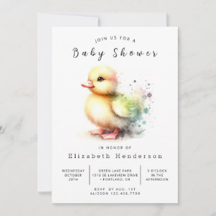 Convites Baby Online Duck Chá de fraldas