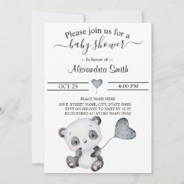 Convites Baby Panda | CHÁ DE FRALDAS