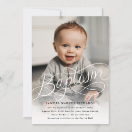 Convites Baby Photo Baptism