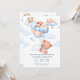 Convites Baby Shower Dreamy Clouds Aesthetic