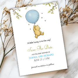 Convites Baby shower invitation featuring a cute bear 