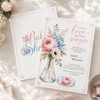Convites Baby Shower Invitation that Highlights IVF Journey
