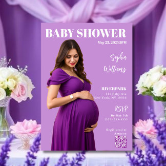 Convites Baby Shower Magazine Cover