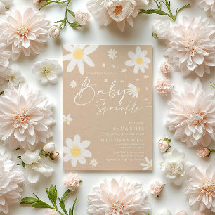 Convites Baby Sprinkle, Chá de fraldas Invitation Daisy Bei