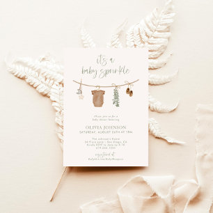 Convites Baby Sprinkle Invite, Baby Boy Sprinkle Neutral