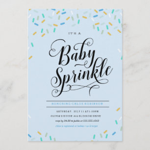 CONVITES BABY SPRINKLES CONFETTI