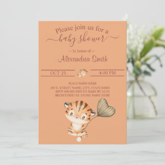Convites Baby Tiger | CHÁ DE FRALDAS