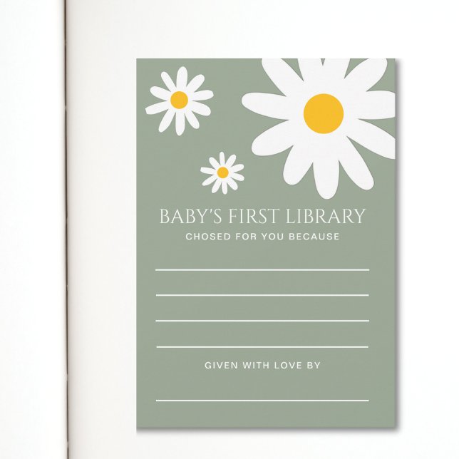 Convites Baby's First Library Card (Criador carregado)