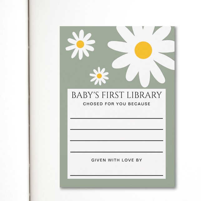 Convites Baby's First Library Card (Criador carregado)