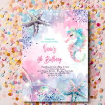 Baça de aniversário de sereia magia submarina