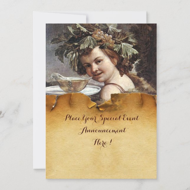 CONVITES BACCHUS, FESTA DE DEGUSTAÇÃO DE VINHO SELAGEM DE C (Verso)