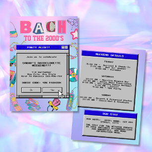 Convites Bach ao final de semana da Bachelorette Y2K de 200